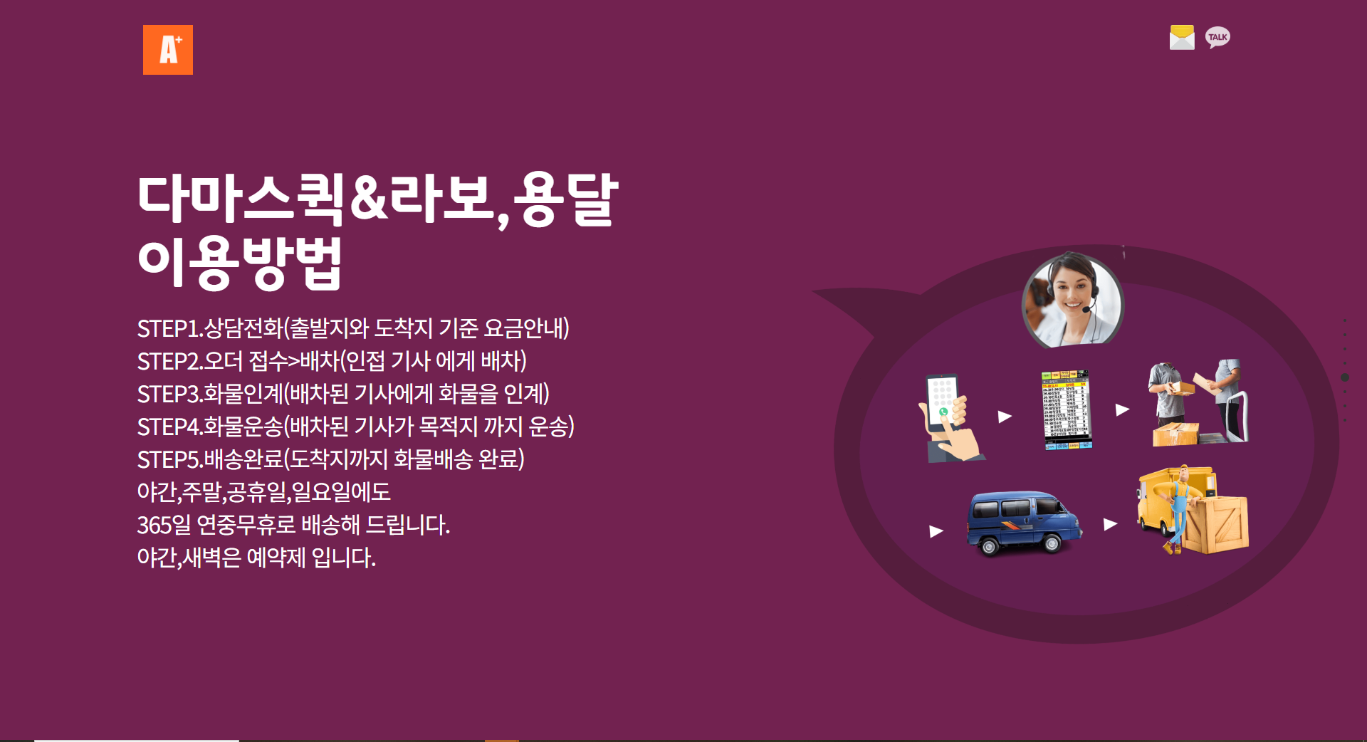 광명 야간 24시 연중무휴 다마스용달
